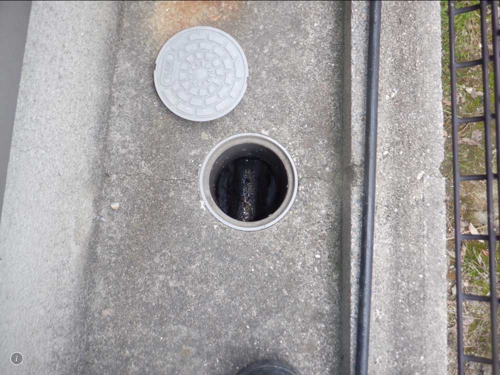 排水管の作業、4工程目